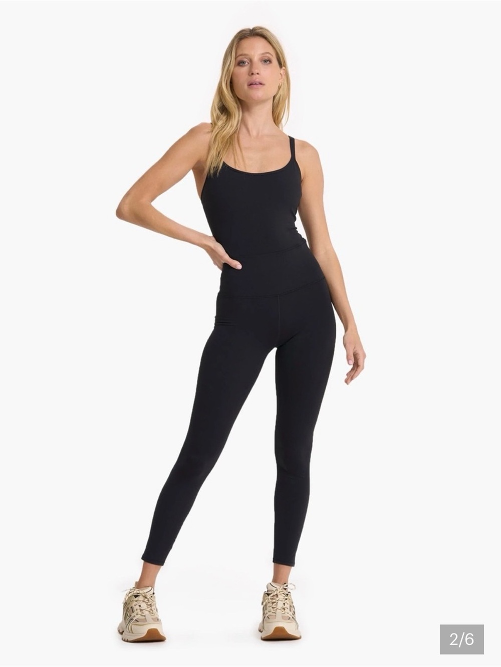 Vuori Black One Piece Body Suit